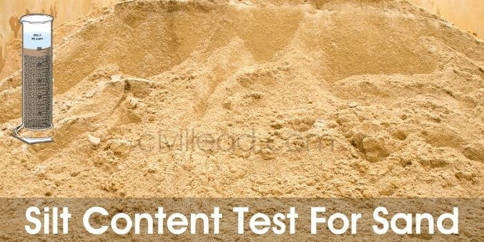 Silt Content Test For Sand Civil Lead